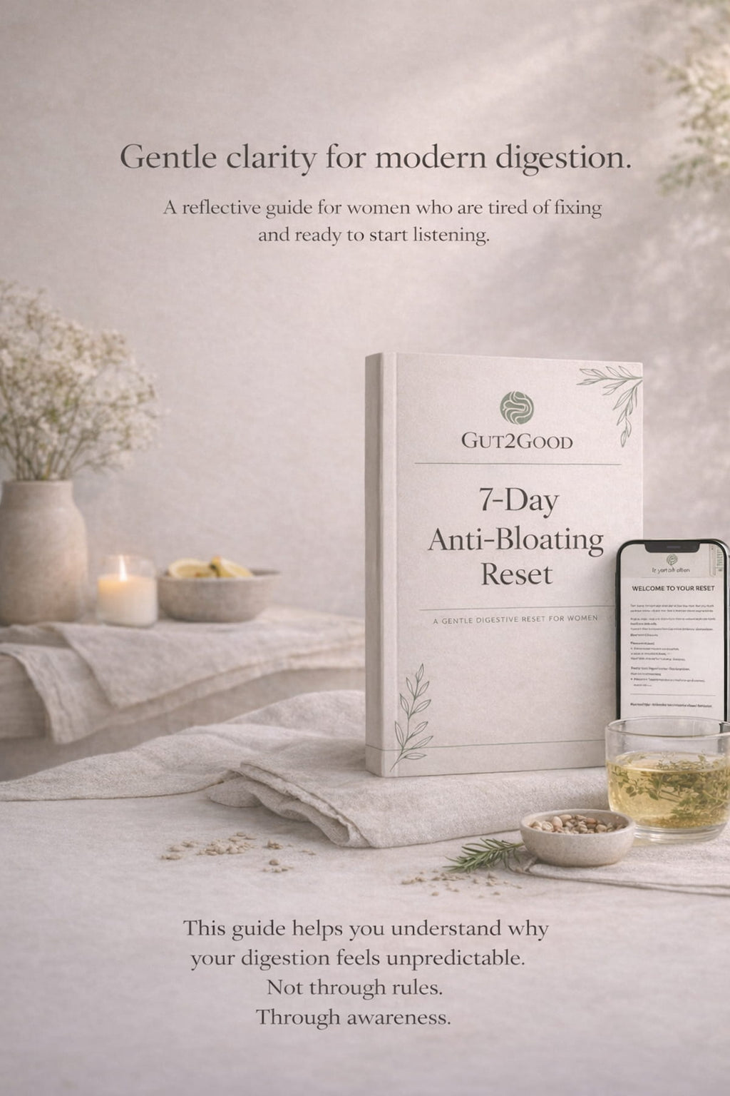 7-Day Anti-Bloating Reset — Digital Guide for a Calmer Gut